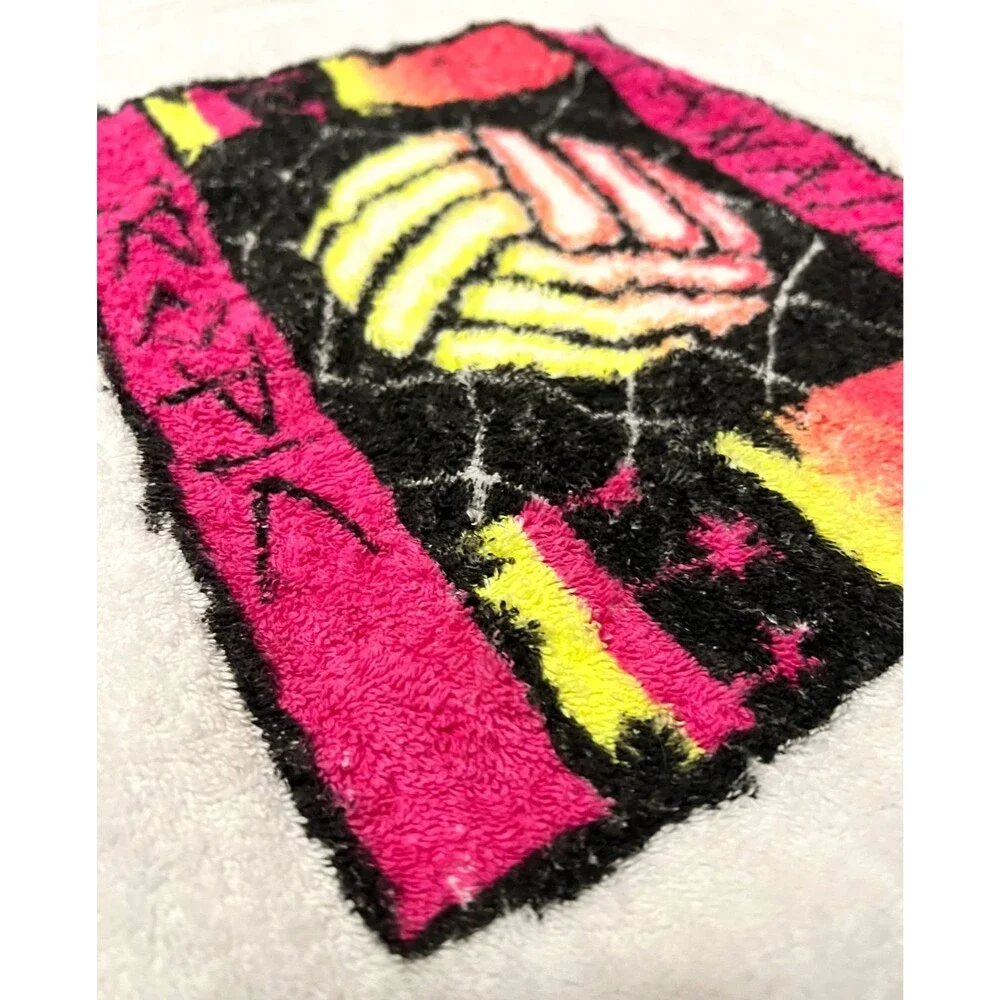 VTG RARE HAWAIIAN TROPIC Beach Lounge Chair Cover Chaise Towel Volleyball Cotton